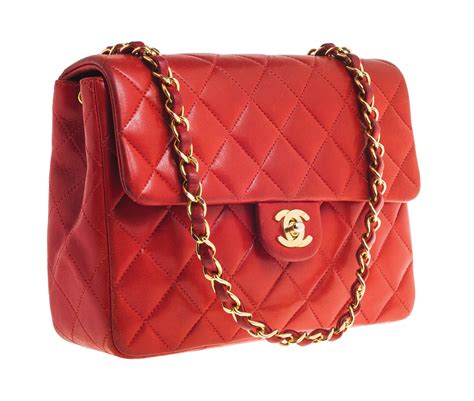 chanel vintage red and yellwo bag|authentic red chanel bags.